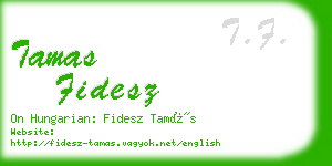 tamas fidesz business card
